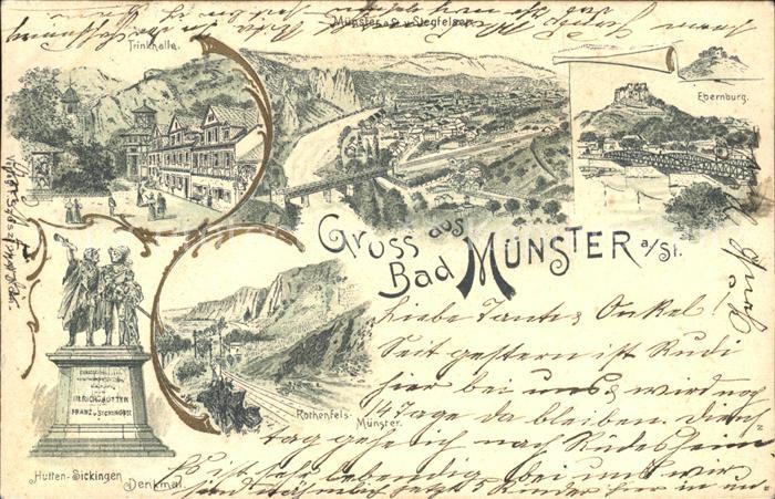Bad Muenster Stein Ebernburg Hutten Sickingen Denkmal Trinkhalle Rotenfels