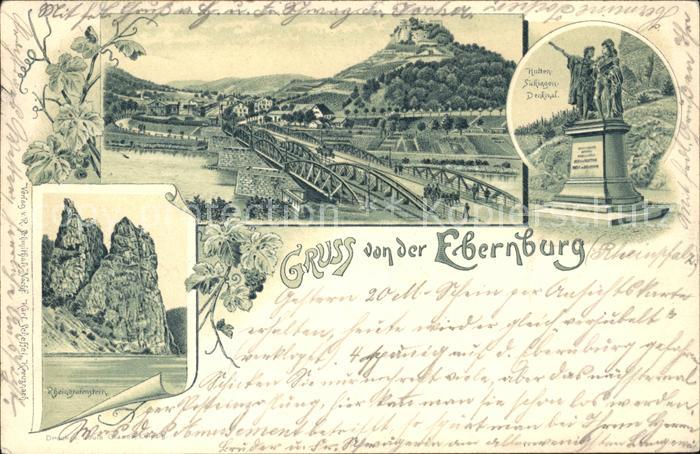 Ebernburg Panorama Bruecke Hutten Sickingen Denkmal Rheingrafenstein Nahe