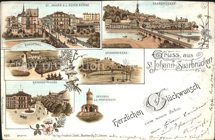 St Johann Saarbruecken Neue Bruecke Spichernberg Winterberg Denkmal Ehrenthal Re