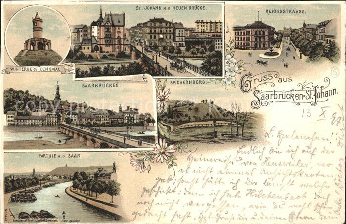 St Johann Saarbruecken Winterberg Denkmal Neue Bruecke Reichsstrasse Saar Deutsc