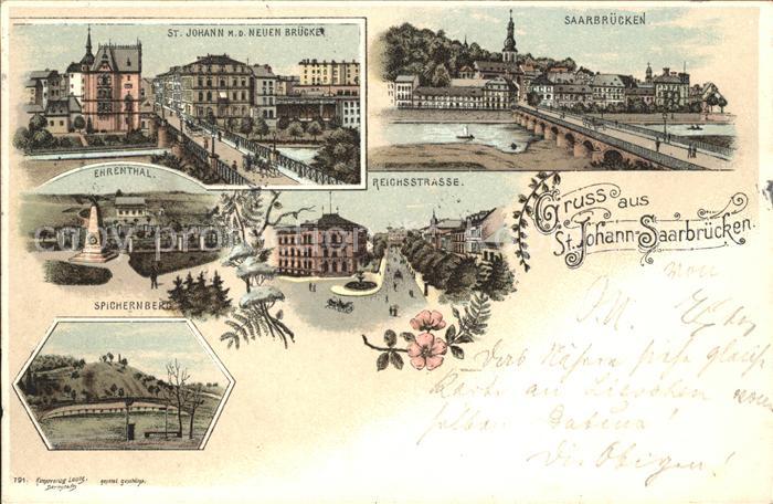 St Johann Saarbruecken Neue Bruecke Denkmal Ehrenthal Reichsstrasse Spicherer Ho
