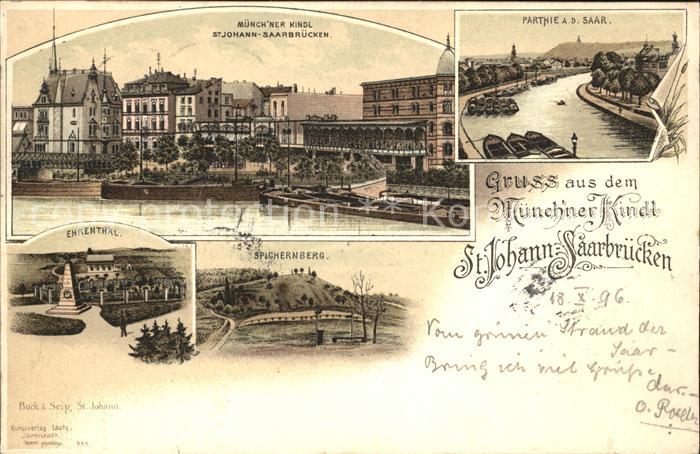 St Johann Saarbruecken Muenchner Kindl Saarpartie Denkmal Ehrenthal Spichernberg