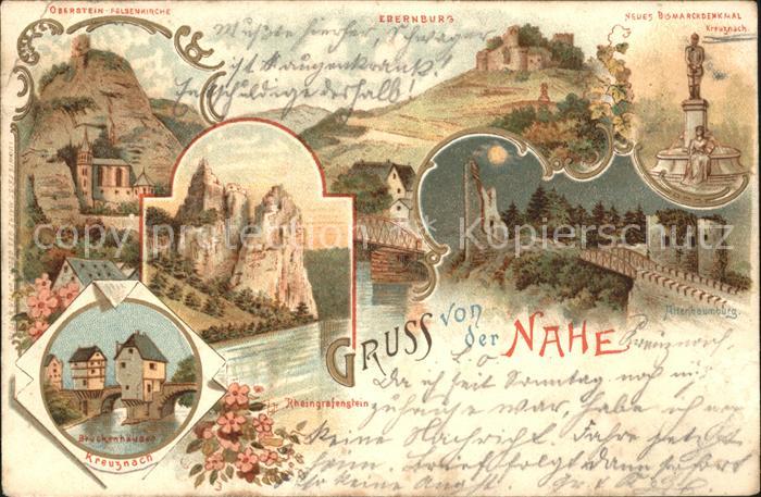 Oberstein Nahe Sehenswuerdigkeiten an der Nahe Felsenkirche Ebernburg Bismarck D