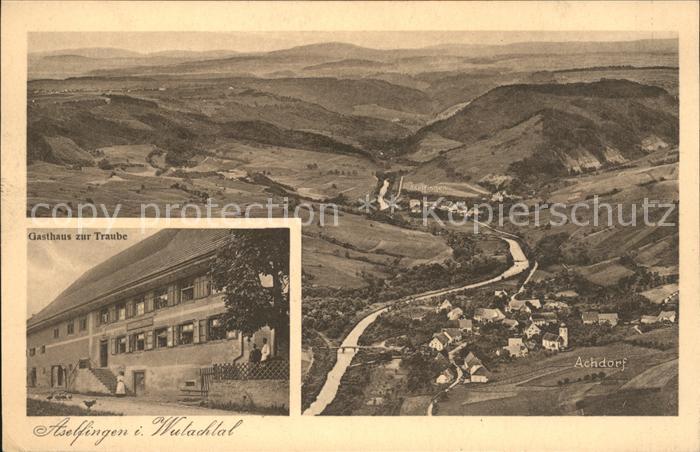 Aselfingen Panorama Wutachtal Achdorf Gasthaus zur Traube