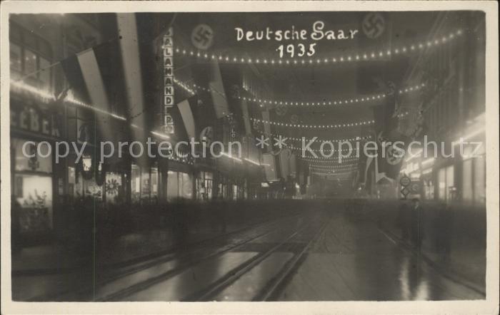 SAARBRueCKEN Saarland Deutsche Saar 1935 Abstimmung NZ4