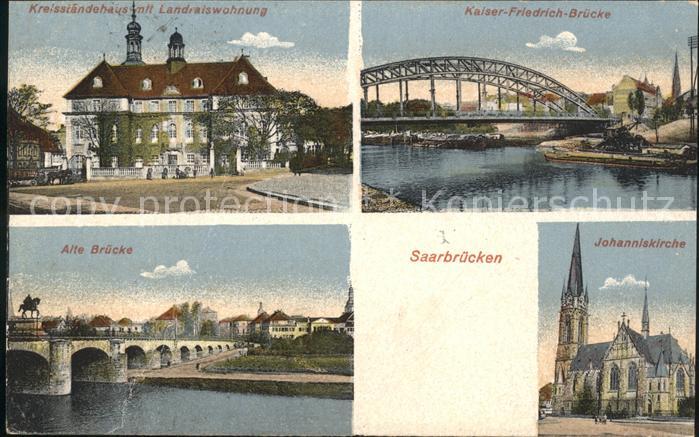 SAARBRueCKEN Saarland Kreisstaendehaus Landratswohnung Kaiser Friedrich Bruecke