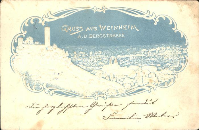 Weinheim Bergstrasse Staedtebild