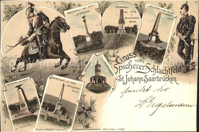 St Johann Saarbruecken Spicherer Schlachtfeld Denkmal Winterberg Soldat Pferd De