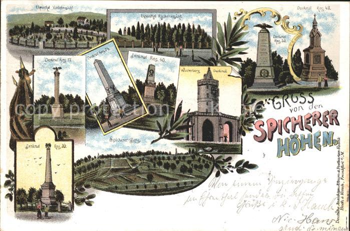 St Johann Saarbruecken Ehrenthal Denkmal Winterberg Spicherer Berg Deutsche Reic