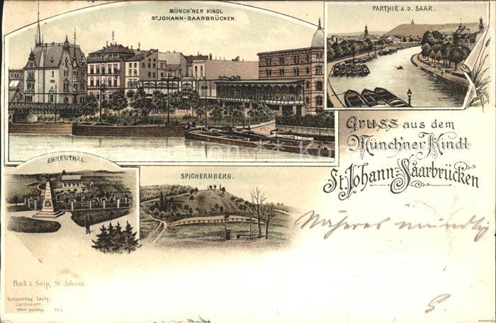 St Johann Saarbruecken Muenchner Kindl Saarpartie Ehrenthal Denkmal Spichernberg