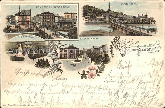 St Johann Saarbruecken Neue Bruecke Denkmal Ehrenthal Reichsstrasse Deutsche Rei