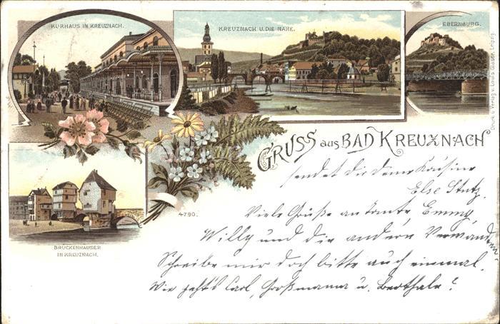 Bad Kreuznach Kurhaus Nahe Bruecke Ebernburg Brueckenhaeuser Blumen