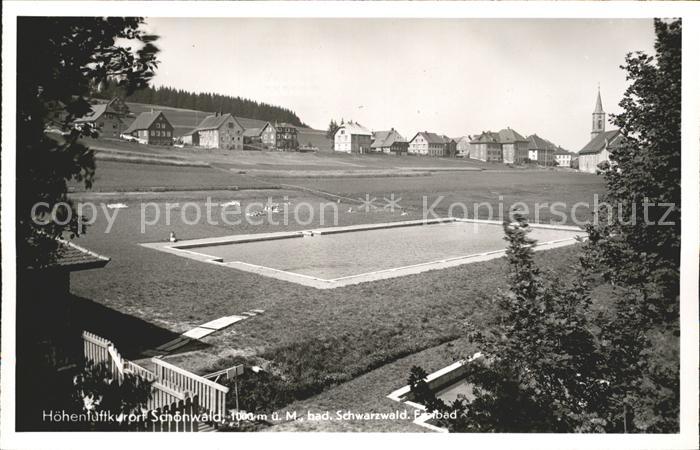 Schoenwald Schwarzwald Freibad Hoehenluftkurort