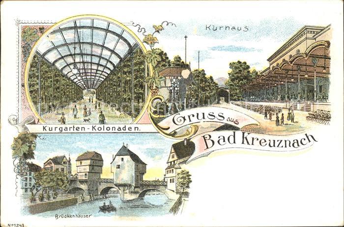 Bad Kreuznach Kurhaus Kurgarten Kolonnaden Brueckenhaeuser Nahe