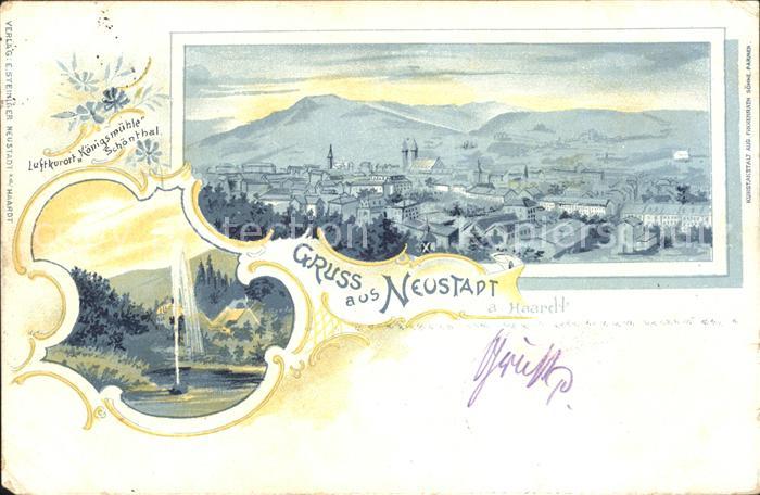 Neustadt Haardt Gesamtansicht Luftkurort Schoental Kurhaus Koenigsmuehle Fontaen