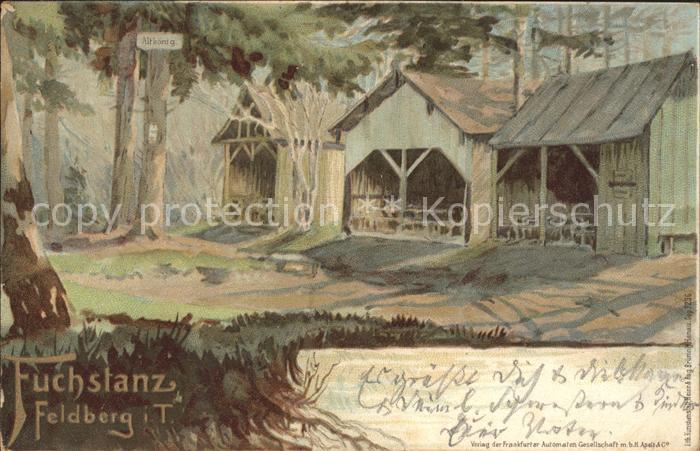 Feldberg Taunus Fuchstanz Gasthaus Kuenstlerkarte