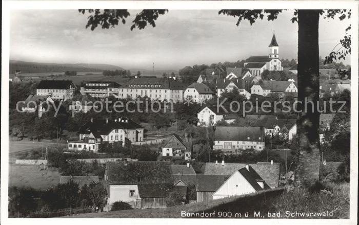 Bonndorf Schwarzwald Ortsansicht mit Kirche