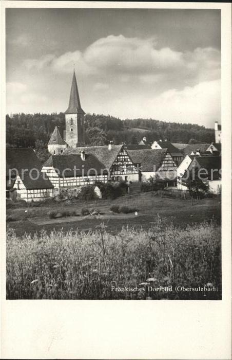 Obersulzbach Lehrberg Fraenkisches Dorfbild Kirche