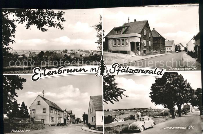 Erlenbrunn Panorama Pirmasenser Strasse Friedhofstrasse Pfaelzerwald