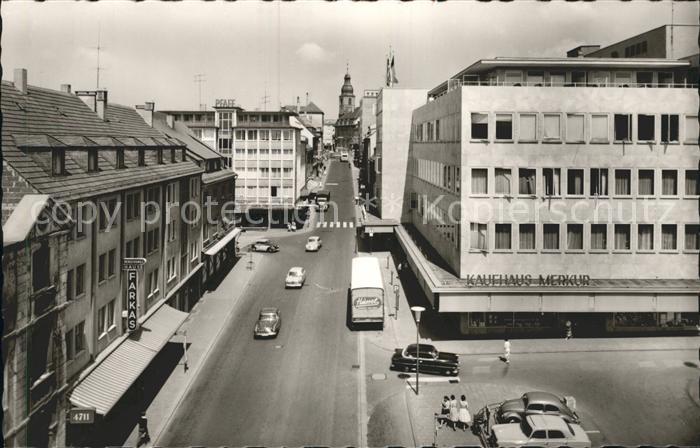Pirmasens Hauptstrasse Johanniskirche Kaufhaus Merkur