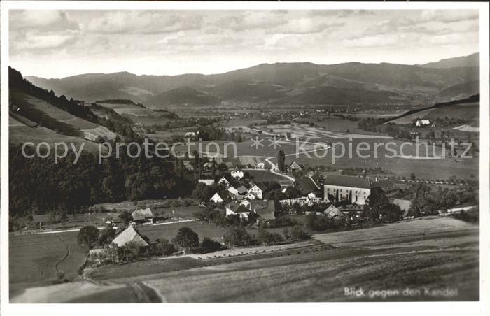 Oberried Breisgau Panorama Luftkurort Blick gegen den Kandel