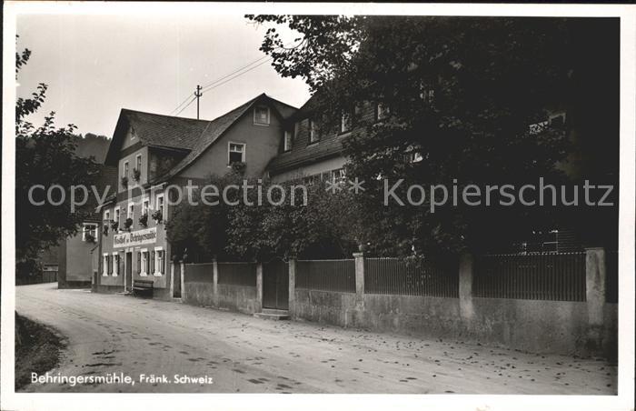 Goessweinstein Gasthof zur Behringersmuehle Fraenkische Schweiz