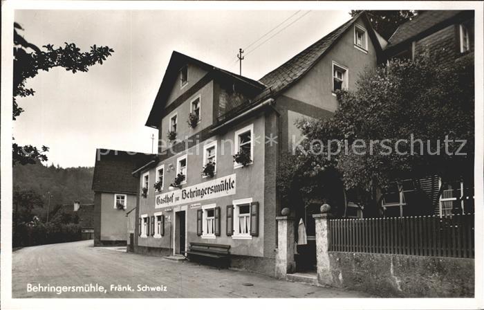 Goessweinstein Gasthof zur Behringersmuehle Fraenkische Schweiz