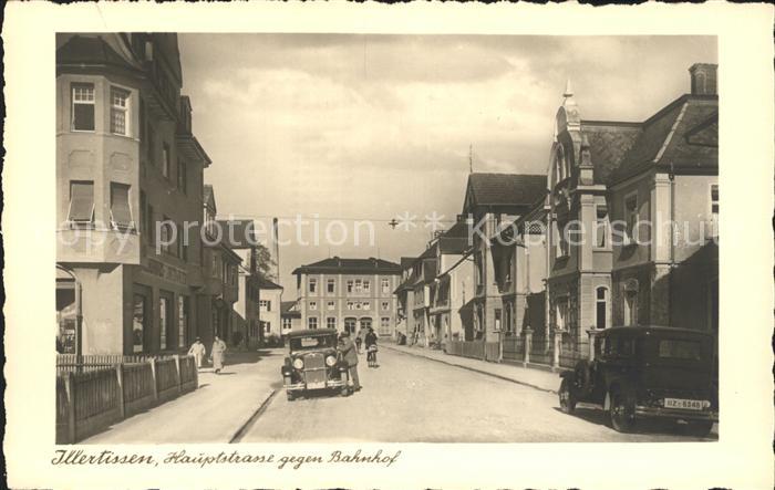 Illertissen Hauptstrasse gegen Bahnhof Buetten