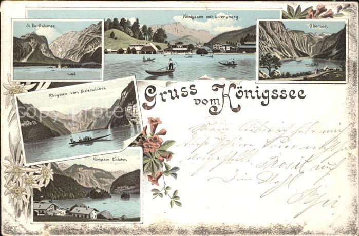 Koenigssee St Bartholomae Untersberg Obersee Malerwinkel Berchtesgadener Alpen