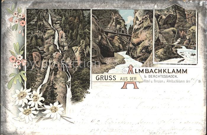 BERCHTESGADEN Bayern Almbachklamm Wasserfall