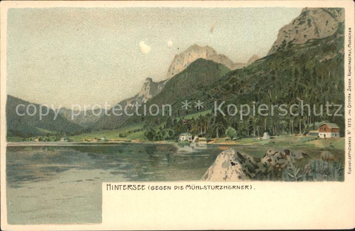 Hintersee Berchtesgaden gegen Muehlsturzhoerner