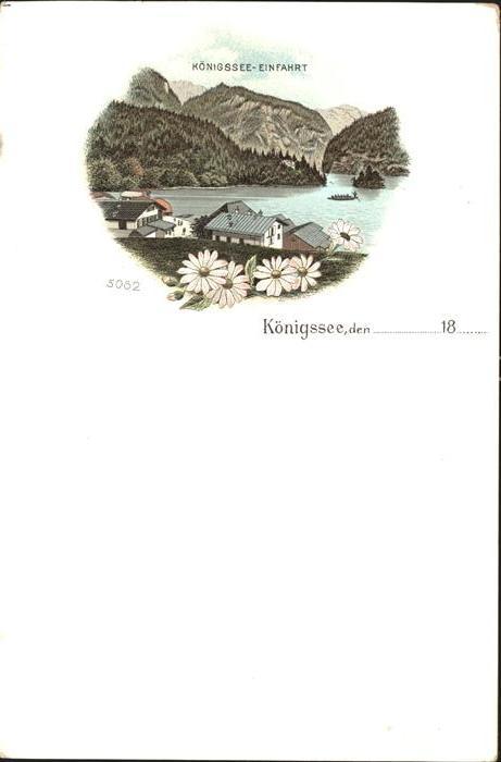 Koenigssee mit Alpen Alpenblumen