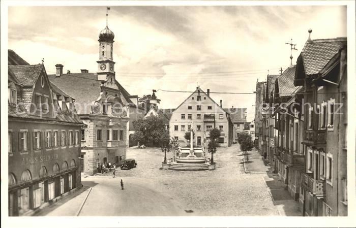 Friedberg Bayern Marienplatz Brunnen