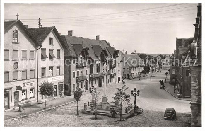 Friedberg Bayern Marienplatz Brunnen