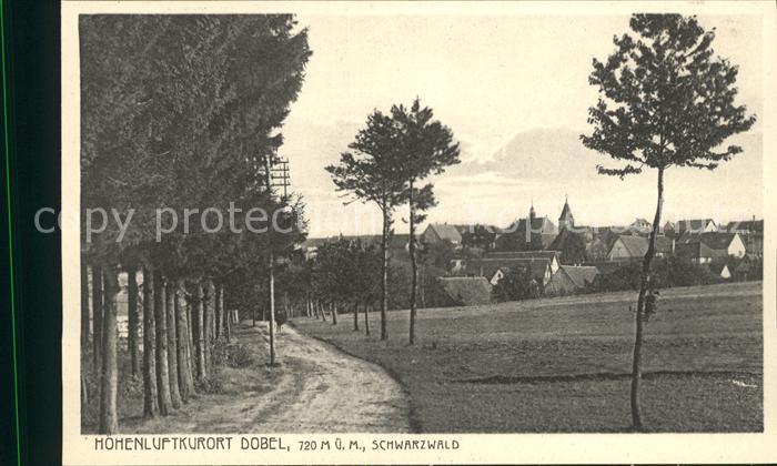 Dobel Schwarzwald Feldweg Hoehenluftkurort