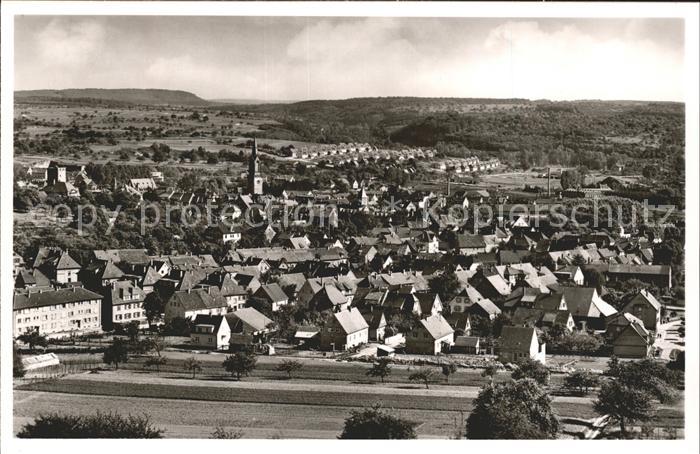 Bretten Baden Panorama Blick von Westen