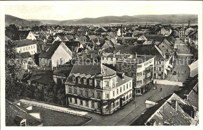 Offenburg Blick ueber die Stadt