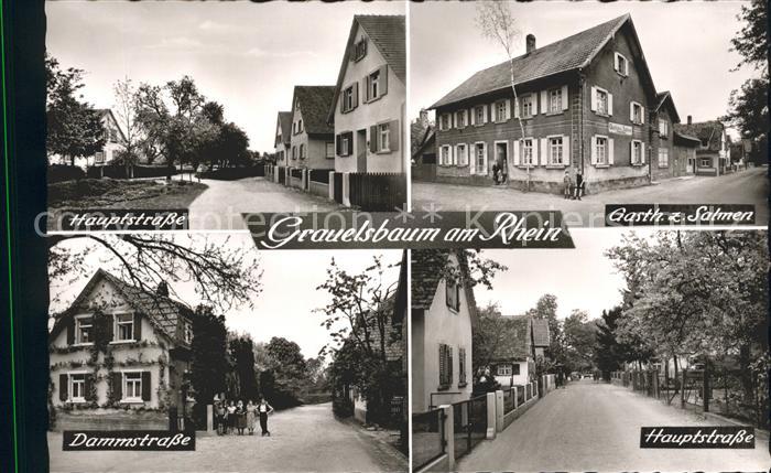 Grauelsbaum Hauptstrasse Gasthaus zum Salmen Dammstrasse Bromsilber