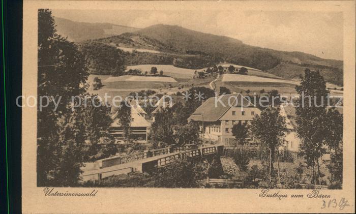 Untersimonswald Gasthaus zum Baeren Bruecke