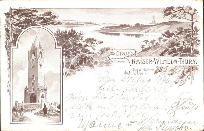 Pichelsdorf Kaiser Wilhelm Turm Wirtshaus Schildhorn Deutsche Reichspost