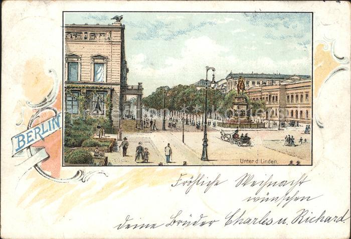 BERLIN  CITY Unter den Linden Deutsche Reichspost