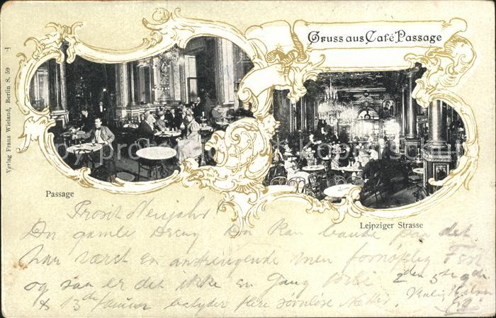 BERLIN  CITY Cafe Passage Leipziger Strasse