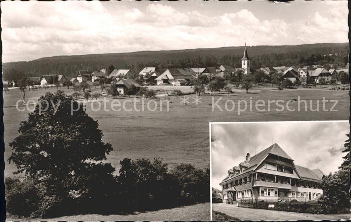 Birkendorf Gesamtansicht Hoehenkurort Gasthof Pension zur Post