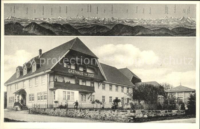 Birkendorf Gasthof Pension zur Post Hoehenkurort Schwarzwald Alpenpanorama