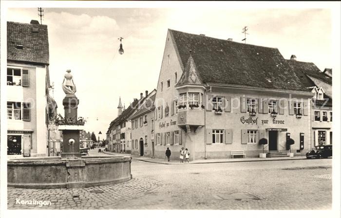 Kenzingen Brunnen Gasthof zur Krone