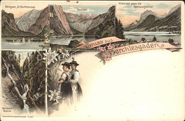 BERCHTESGADEN Bayern Koenigssee St Bartholomae uebersee Hintersee Muehlsturzhoer