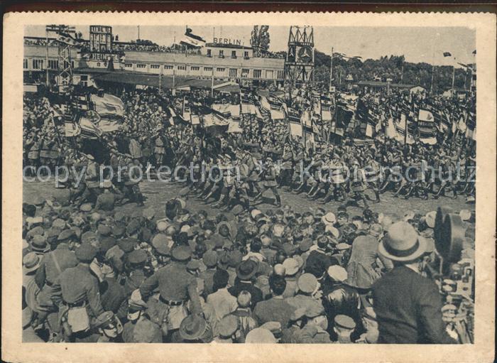 BERLIN  CITY Stahlhelmtreffen Tempelhofer Feld September 1932 Abreisskalender