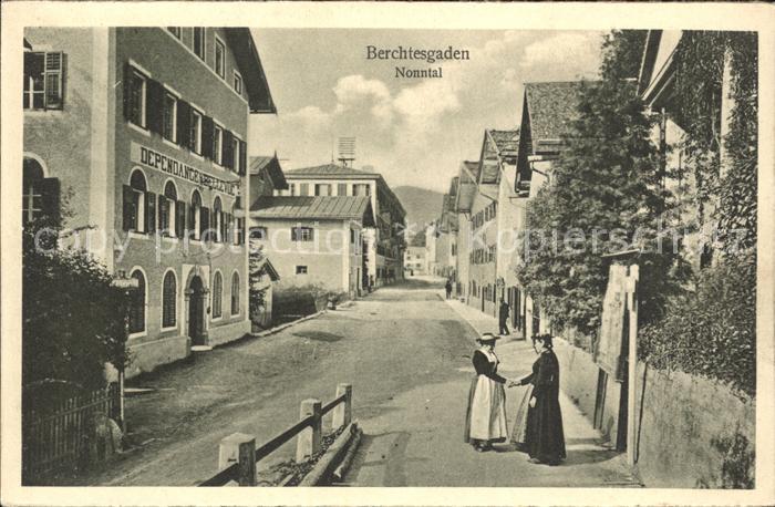 BERCHTESGADEN Bayern Nonntal Strassenpartie