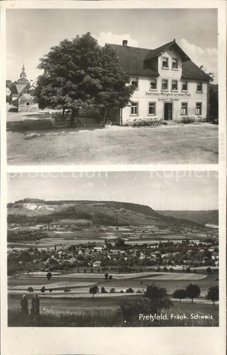 Pretzfeld Forchheim Bayern Gasthaus zur neuen Post Panorama Fraenkische Schweiz