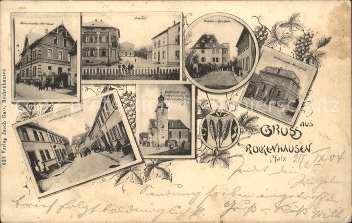 Rockenhausen Pfarrhaus Bahnhof Schloss Apotheke Marktplatz Kirche Hauptstrasse